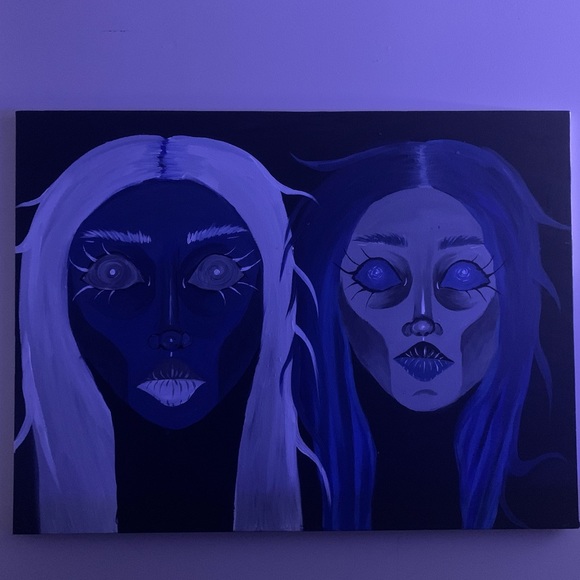 Handmade large wall painting 🧸🔮 - Picture 2 of 4